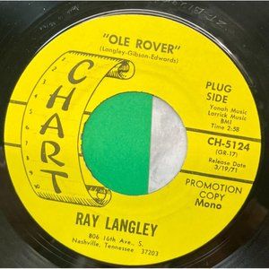 Ray Langley Ole Rover / Mesmerisement 45 Country Comedy Promo Chart 5124